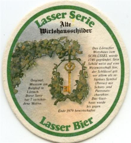 lrrach l-bw lasser schild 1b (oval220-wirtshaus zum schlssel)